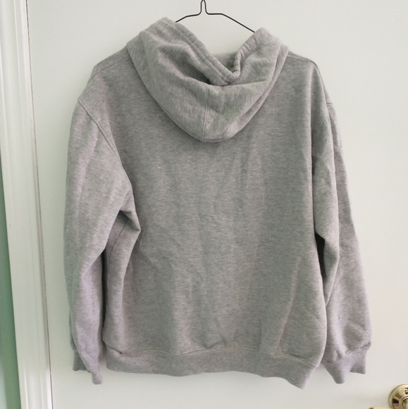 Unisex gray New Zealand graphic drawstring hoodie - Picture 9 of 10